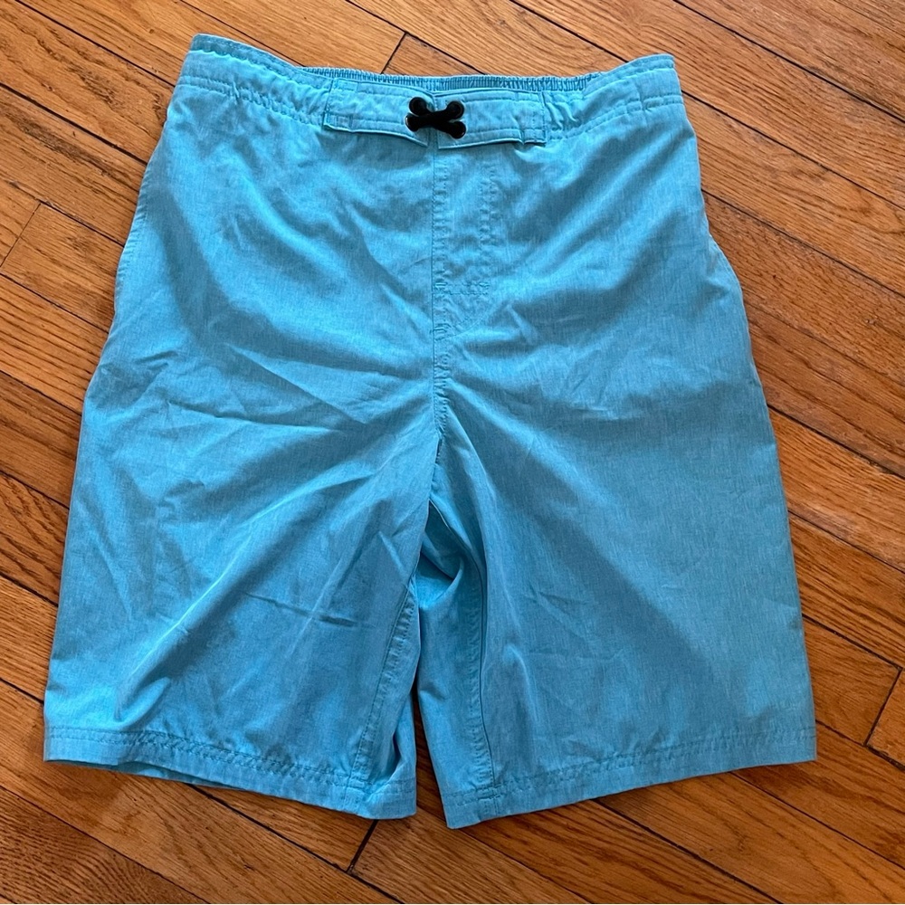 wonder nation Aqua Swim Shorts with White Drawstring